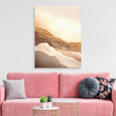 Toile Art de paysage abstrait or neutre (Insitu(Salon))