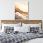 Toile Art de paysage abstrait or neutre (Insitu(Chambre))