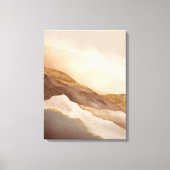 Toile Art de paysage abstrait or neutre (Recto)