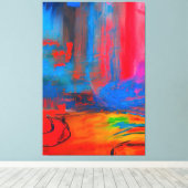 Toile Art De Peinture Abstrait Absolument Coloré (Insitu (Plancher de Bois))