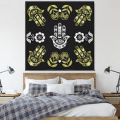 Toile Art de protection de la main Hamsa (Insitu(Chambre))