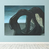 Toile art de Rene Magritte (Insitu (Plancher de Bois))