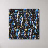Art de robot humanoïde futuriste | Android de scie