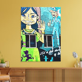 Toile Art de rue à Bogota  (Insitu(Salon))