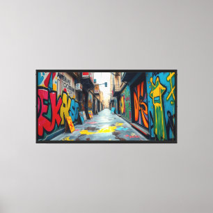 Toile Art de rue coloré -