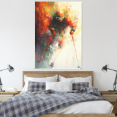 Toile Art de skieur Abstrait - Sports d'hiver (Insitu(Chambre))