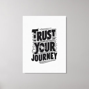 Toile Art de typographie verticale Confiance dans votre