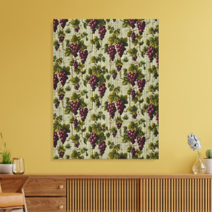 Toile Art de vignoble de campagne française rustique