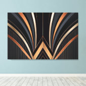 Toile Art Deco Metallic Geometric Elegance (Insitu (Plancher de Bois))