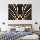 Toile Art Deco Metallic Geometric Elegance (Insitu(Chambre))
