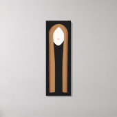 Toile Art des cheveux longs | Portrait moderne minimalis (Recto)