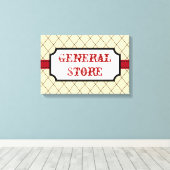 Toile Art des signes du magasin général (Insitu (Plancher de Bois))