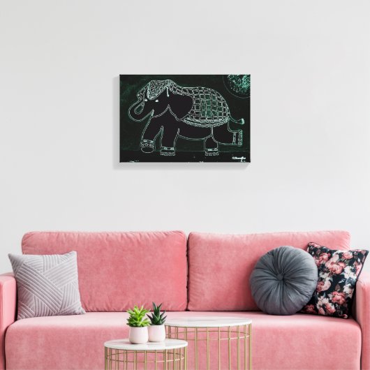 Toile Art Design "Baby Elephant" (Insitu(Salon))