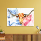 Toile Art d'impression à l'aquarelle représentant une va (Insitu(Salon))