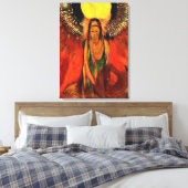 Toile art d'Odilon Redon, La Flamme, déesse du feu (Insitu(Chambre))