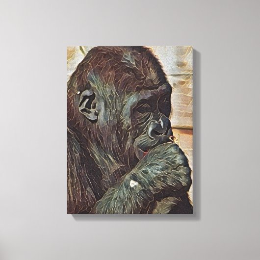 TOILE ART DU CHIMPANZÉ (Recto)