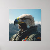 TOILE ART DU COMMANDANT AÉRIEN EAGLE IMPRIMER NO1 (Recto)