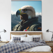 TOILE ART DU COMMANDANT AÉRIEN EAGLE IMPRIMER NO1 (Insitu(Chambre))