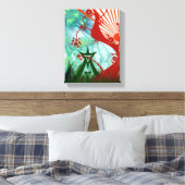 Toile Art du festival de psytrance d'été (Insitu(Chambre))