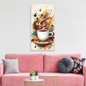 Toile Art du flux de café (Insitu(Salon))