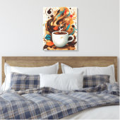 Toile Art du flux de café (Insitu(Chambre))