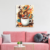 Toile Art du flux de café (Insitu(Salon))