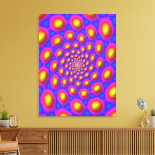 Toile Art du mandala de l'état propre quantique 