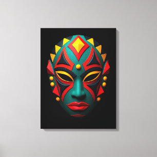 Toile Art du Masque Africain