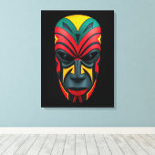Toile Art du Masque Africain (Insitu (Plancher de Bois))