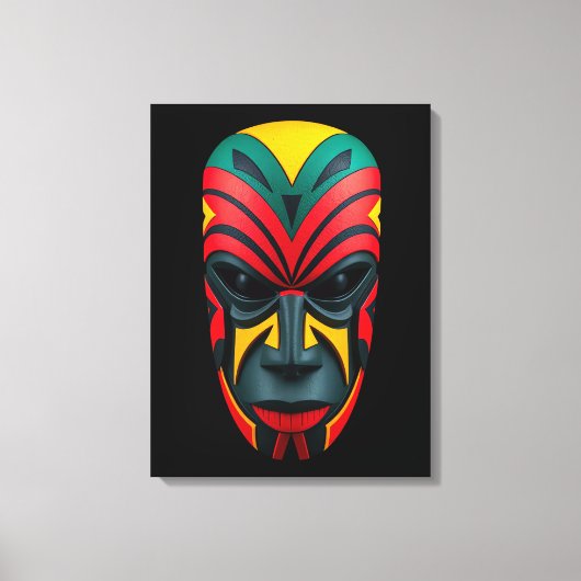 Toile Art du Masque Africain (Recto)