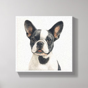Toile Art du mur de Chien-taureau français