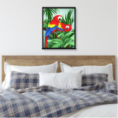 Toile Art du perroquet Scarlet Macaw (Insitu(Chambre))