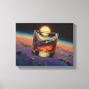Toile Art du Whisky : Dans l'espace (Peinture n° 3)