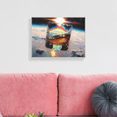 Toile Art du Whisky : Dans l'espace (Peinture n° 4) (Insitu(Salon))