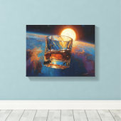 Toile Art du Whisky : Dans l'espace (Peinture n° 5) (Insitu (Plancher de Bois))