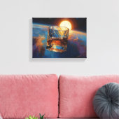 Toile Art du Whisky : Dans l'espace (Peinture n° 5) (Insitu(Salon))