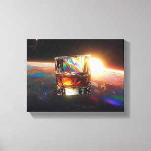 Toile Art du Whisky : Dans l'espace (Peinture n° 6)