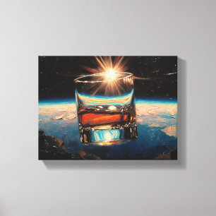Toile Art du Whisky : Dans l'espace (Peinture n° 8)