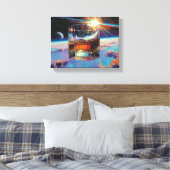 Toile Art du Whisky : Dans l'espace (Peinture n° 9) (Insitu(Chambre))