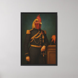 Toile Art encadré Royal Rooster