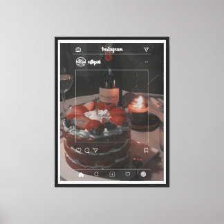 Toile Art esthétique Cake Wall Art - Sweet Instagram Sty