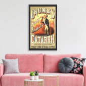 Toile Art Étiquette vintage, Cumb's Pocket Asthma Inhale (Insitu(Salon))