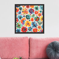 Art floral abstrait fantaisiste
