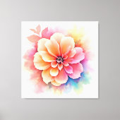 Toile Art floral dévoilé (Recto)