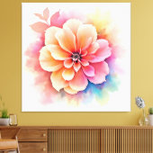 Toile Art floral dévoilé (Insitu(Salon))