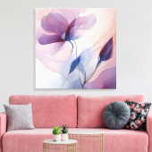 Toile Art floral texturé élégant (Insitu(Salon))