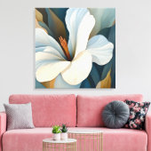Toile Art floral texturé élégant (Insitu(Salon))