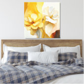 Toile Art floral texturé élégant (Insitu(Chambre))