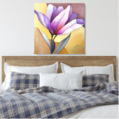 Toile Art floral texturé élégant (Insitu(Chambre))