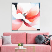 Toile Art floral texturé élégant (Insitu(Salon))